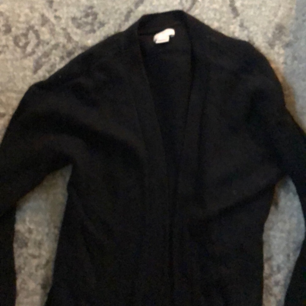 J crew black cardigan
